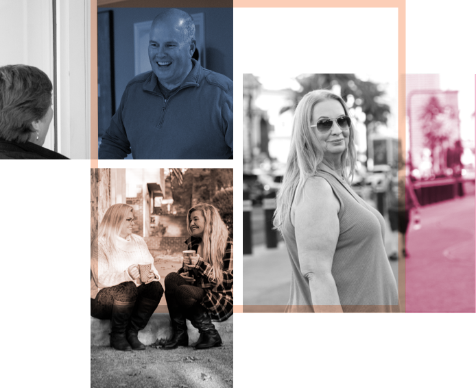 Images of people affected by Pseudobulbar Affect (PBA)