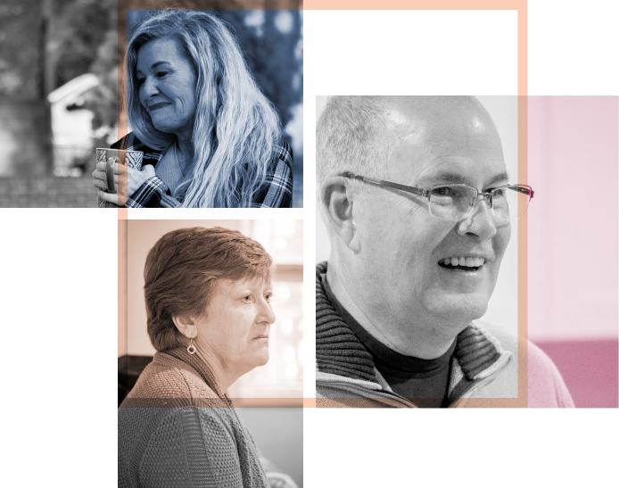 Images of people affected by Pseudobulbar Affect (PBA)