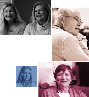 Images of people affected by Pseudobulbar Affect (PBA)