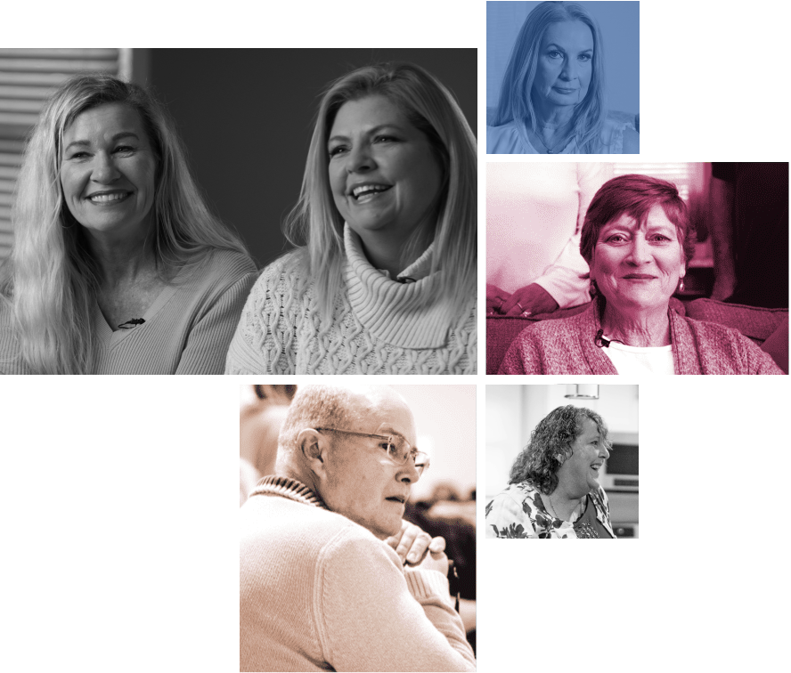 Images of people affected by Pseudobulbar Affect (PBA)